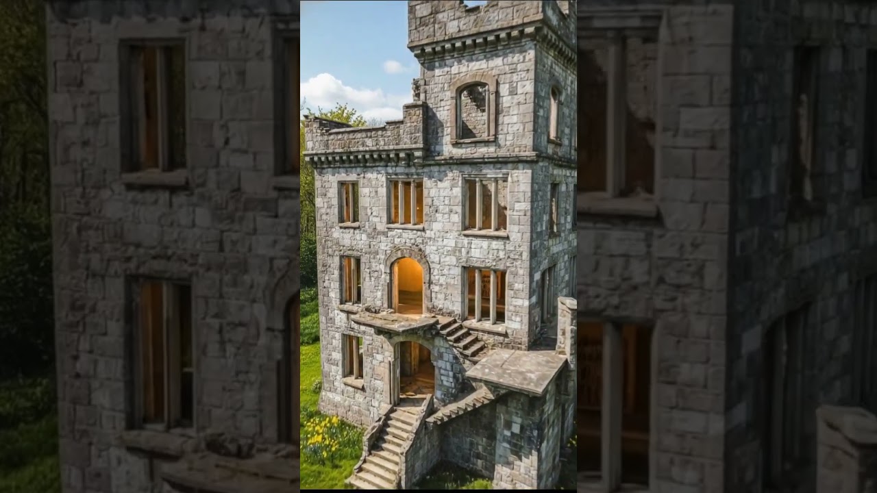 I Restored a 12th Century Abandoned Castle | From Ruins to Medieval Dream 🏰🛡️ #ai #cabin #home