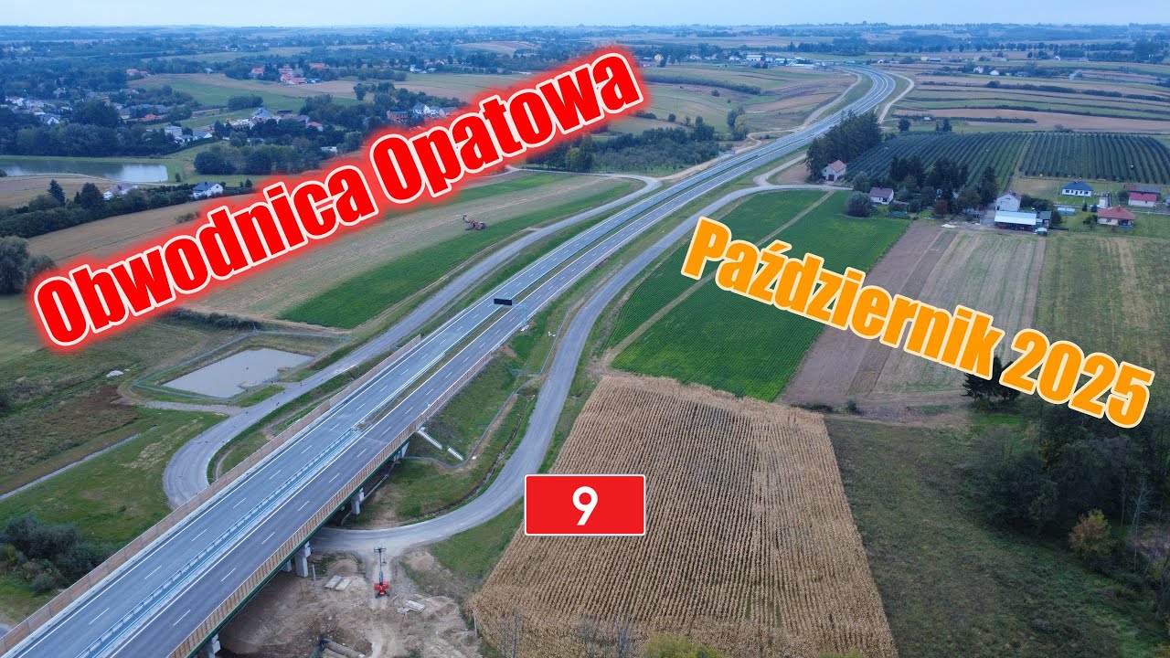 Budowa Drogi Krajowej 9: Obwodnicy Opatowa | Październik 2025 | DJI Mini 4K