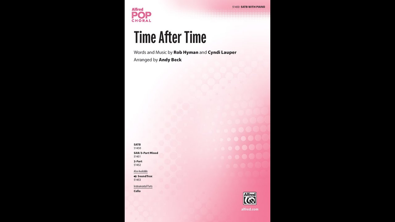 Time After Time (SATB), arr. Andy Beck – Score & Sound