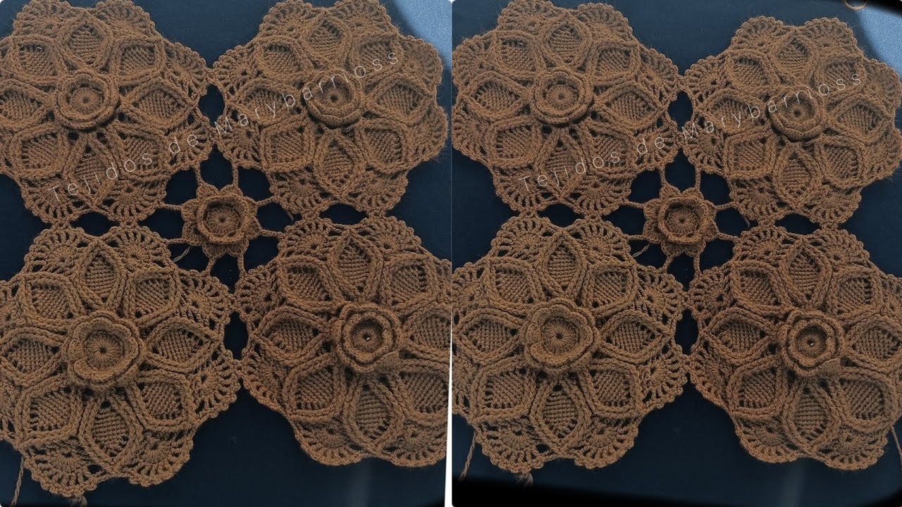 tapete tejido a crochet para manta