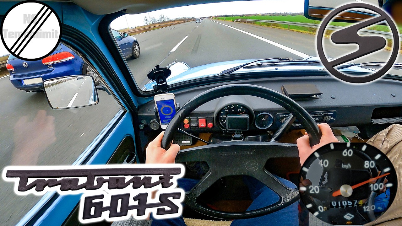 1990 Trabant псевдоним Trabi максимальная скорость немецкая автострада POV