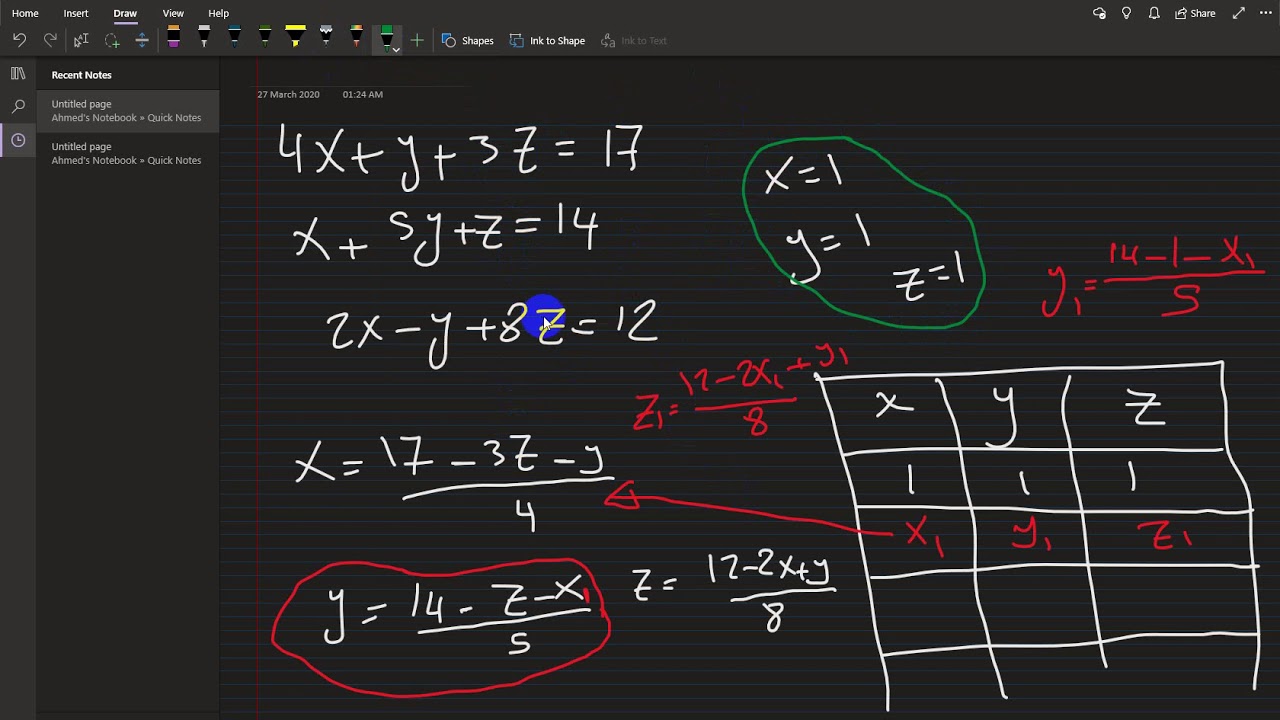 Gauss-Seidel method