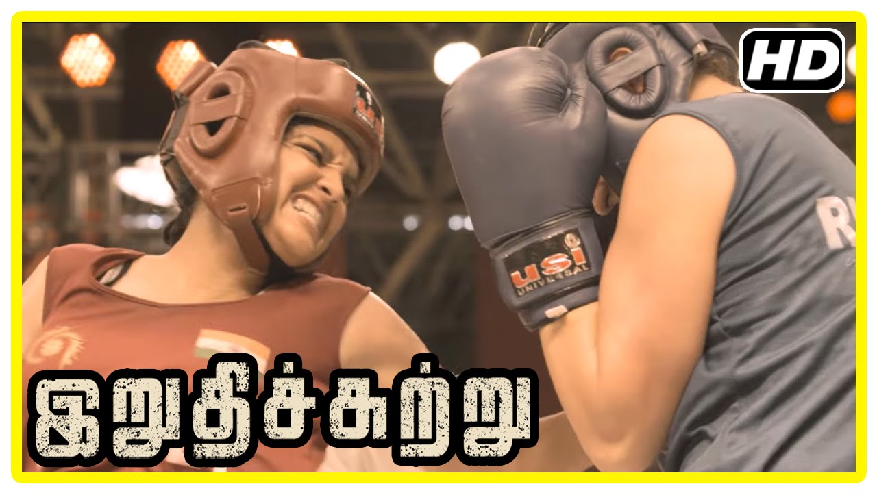 Irudhi Suttru Tamil Movie | Climax Scene | Ritika wins the match and gives credit to Madhavan