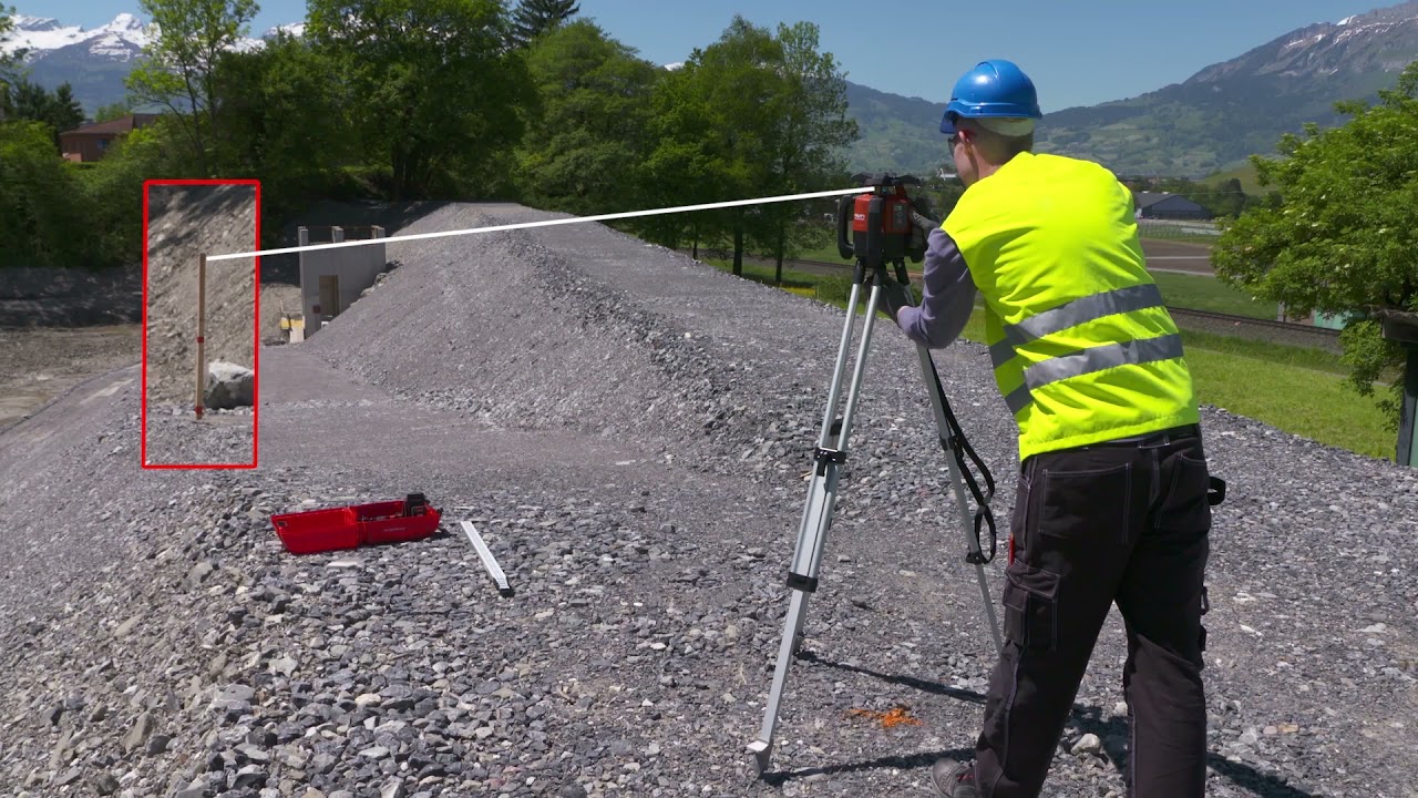 Hilti PR 30 HVS A12 tasolaser: Kuinka tarkastaa kallistus automaattikaadon avulla