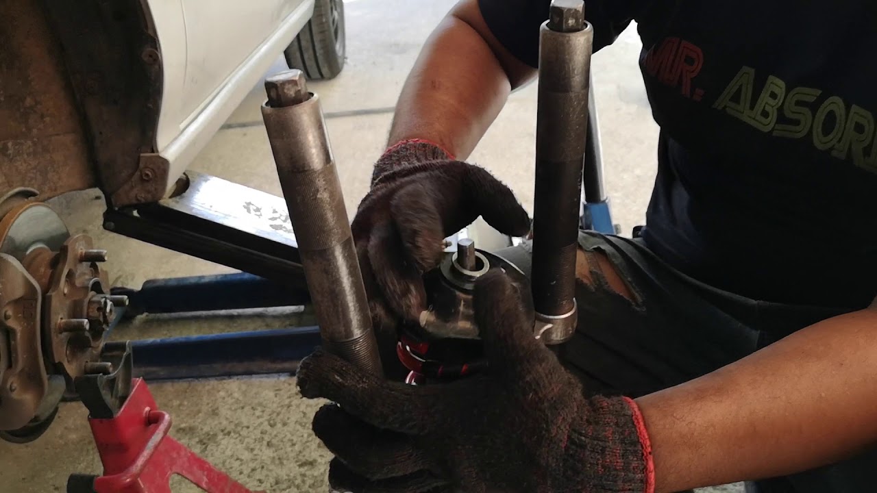 Cara pemasangan absorber mounting Alza pada Myvi Viva Kancil Kelisa