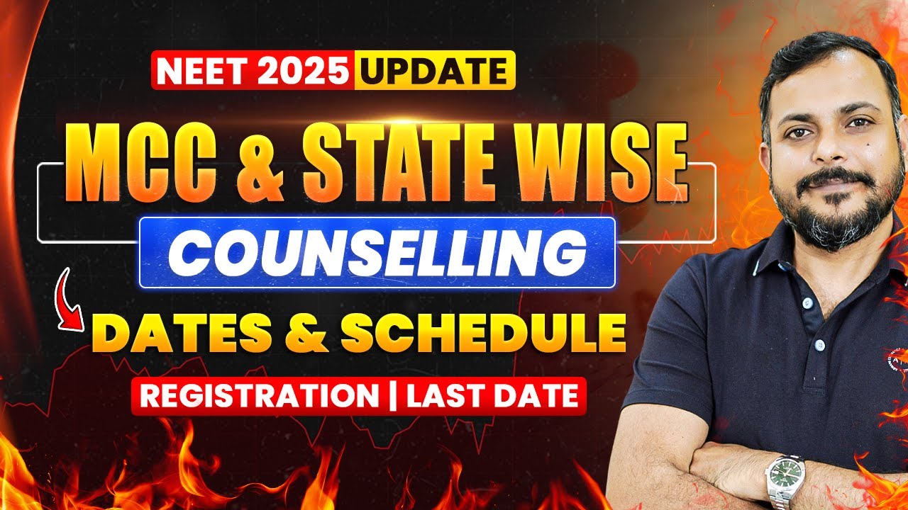 NEET Counselling 2025 BIG UPDATE! 🚨 MCC & State Wise Registration Dates & Schedule | Last Date