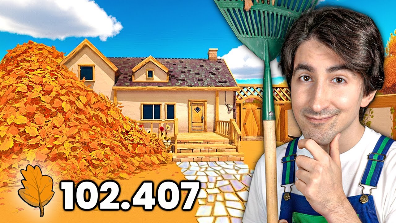 Raccolgo 100.000 FOGLIE dal mio GIARDINO (scopro una stanza segreta) | Leaf It Alone