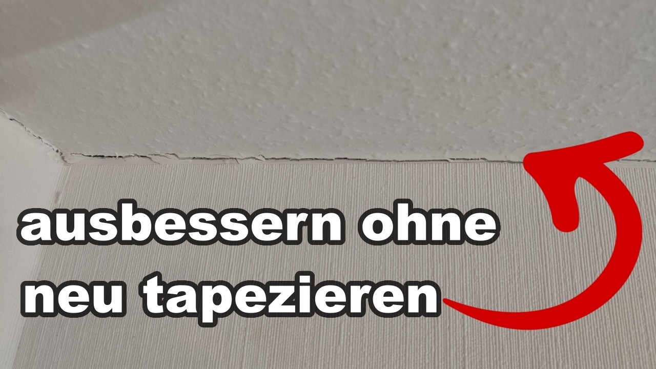 Risse an Wand und Decke ausbessern (ohne neu zu tapezieren)
