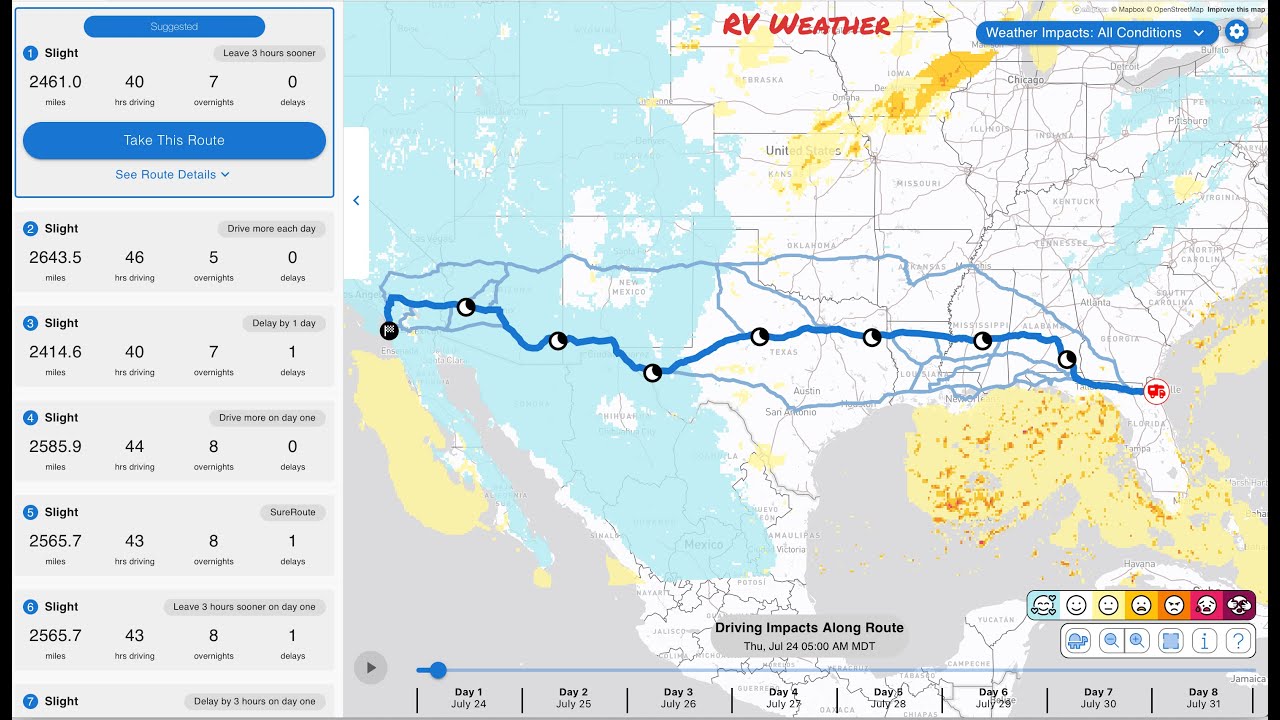 RV Weather New Features Demonstration