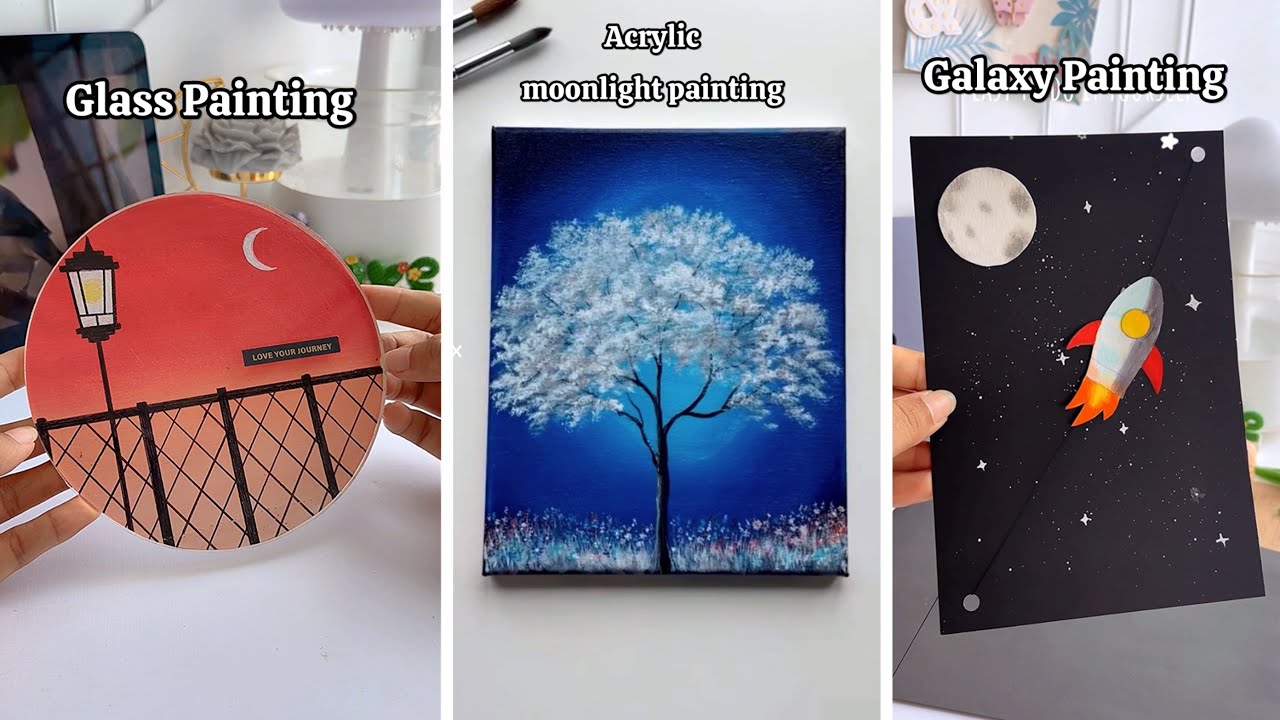 How to paint things when you’re bored | 10 easy painting for beginners | Art hacks | Drawing 