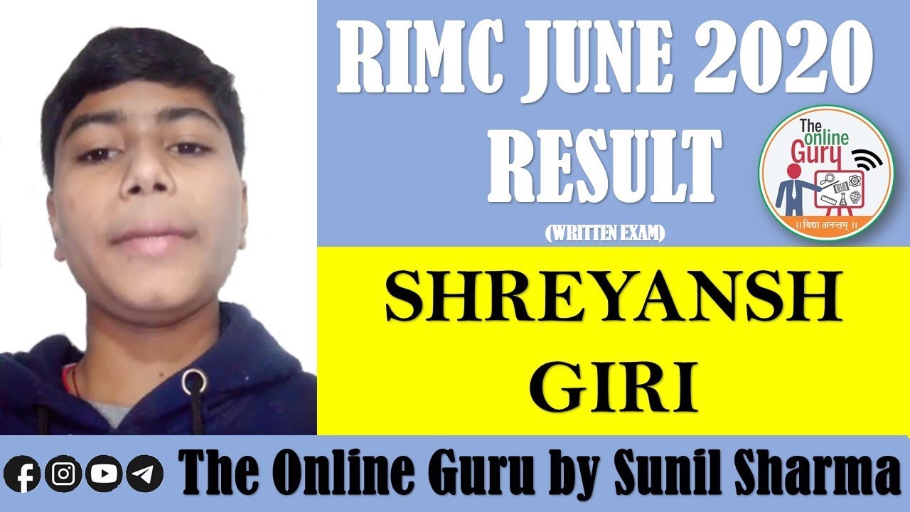 #RIMC I Success Story I Shreyansh Giri I The Online Guru by Sunil Sharma.