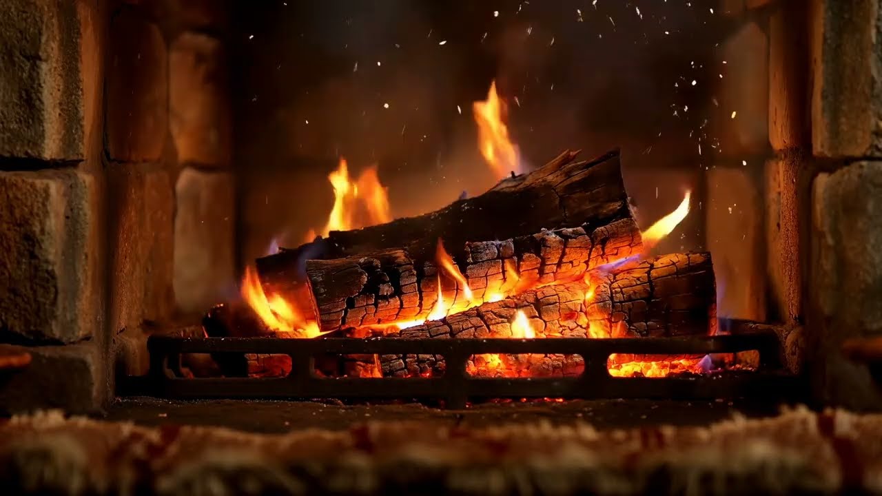 4K Şömine Keyfi | Cinematic #fireplace