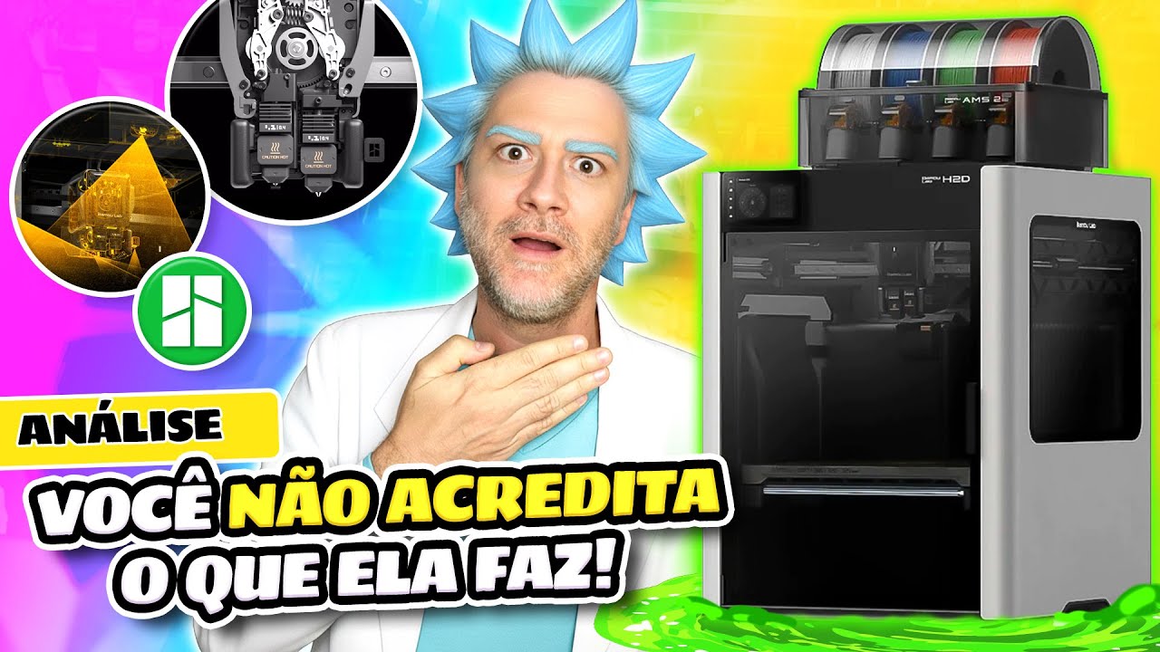 Testei a MELHOR Impressora 3D que Já Usei: Bambu Lab H2D!