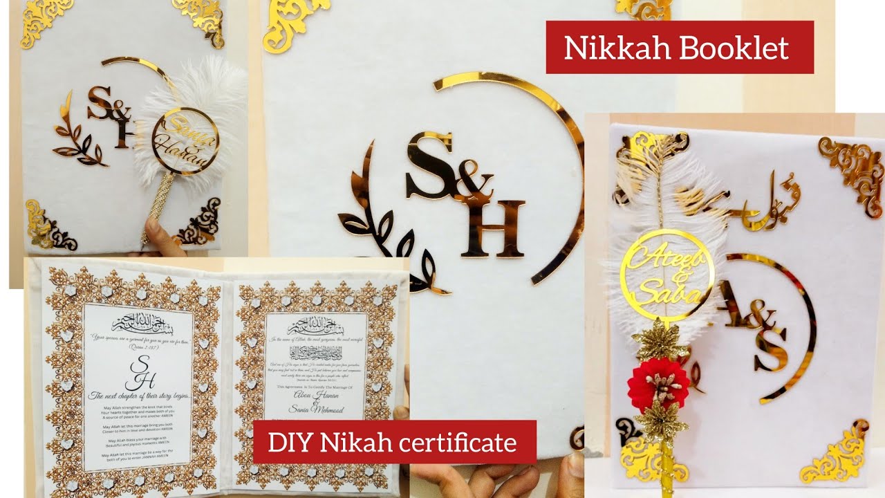 How to make Nikah Booklet | Nikah certificate book | White Nikah booklet #foryou #diy #viral #nikah
