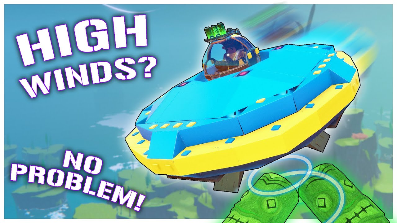 Building an AERODYNAMIC Cargo Drone For HIGH WINDS in HIGH SEAS! (Trailmakers Update DLC)