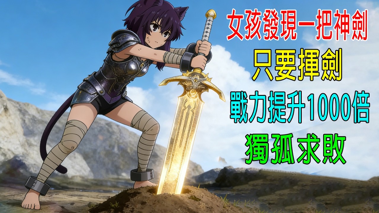 世界第一神劍，誰都拔不動，竟被小女孩拔起，戰力提升1000倍，成為女戰神！