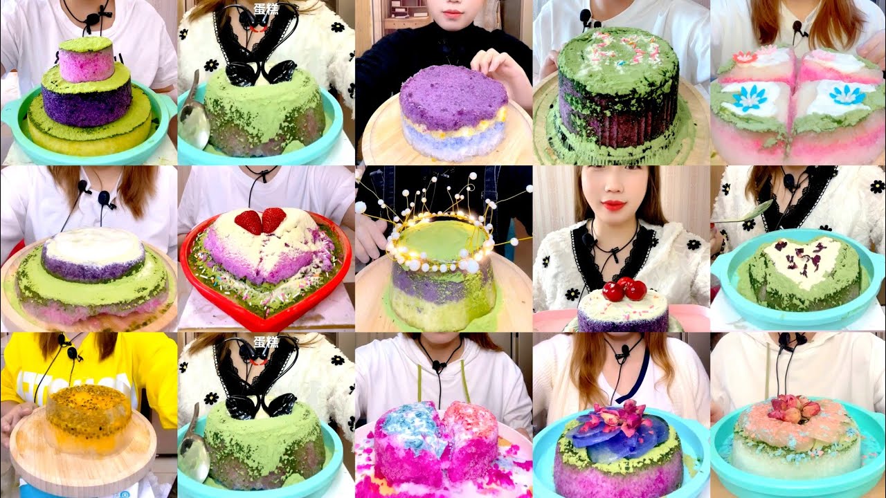 QIAN ICE CAKE EATING ASMR COLLECTION / OLD VIDEOS ICE EATING ASMR 