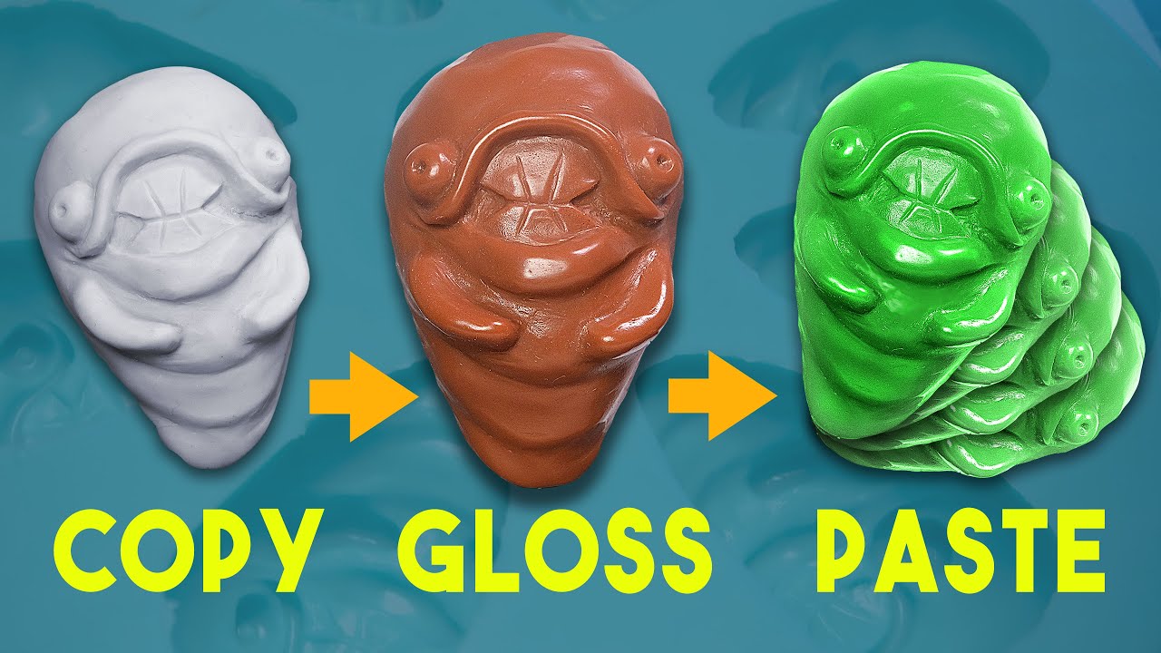 How to make a BUNCH of GLOSSY resin copies! (DIY mold-making and casting!)
