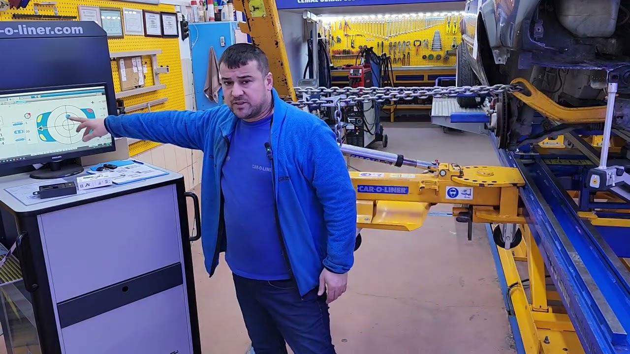 BMW BİLGİSAYARLI  ŞASE DÜZELTME DOĞRULTMA AŞAMASI
