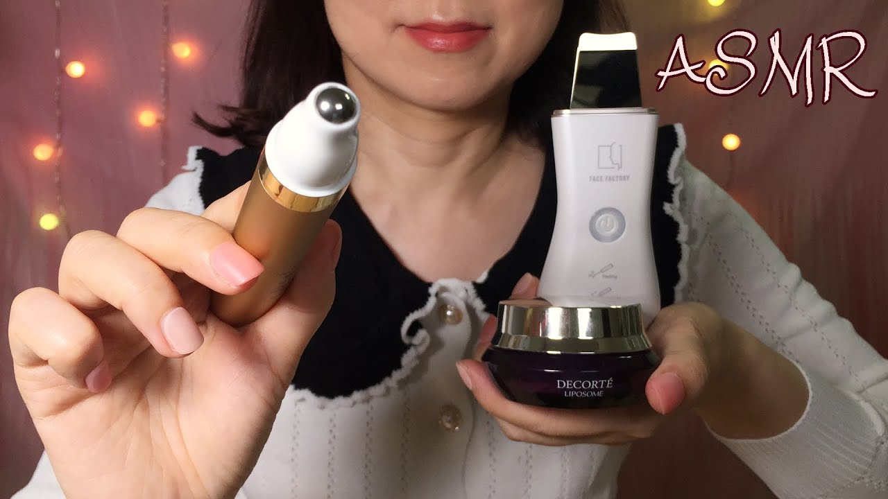 ASMR Doing Your Skincare (Korean, No Tapping) Layered Sounds, 스킨케어 ASMR 피부관리 ASMR 후시녹음