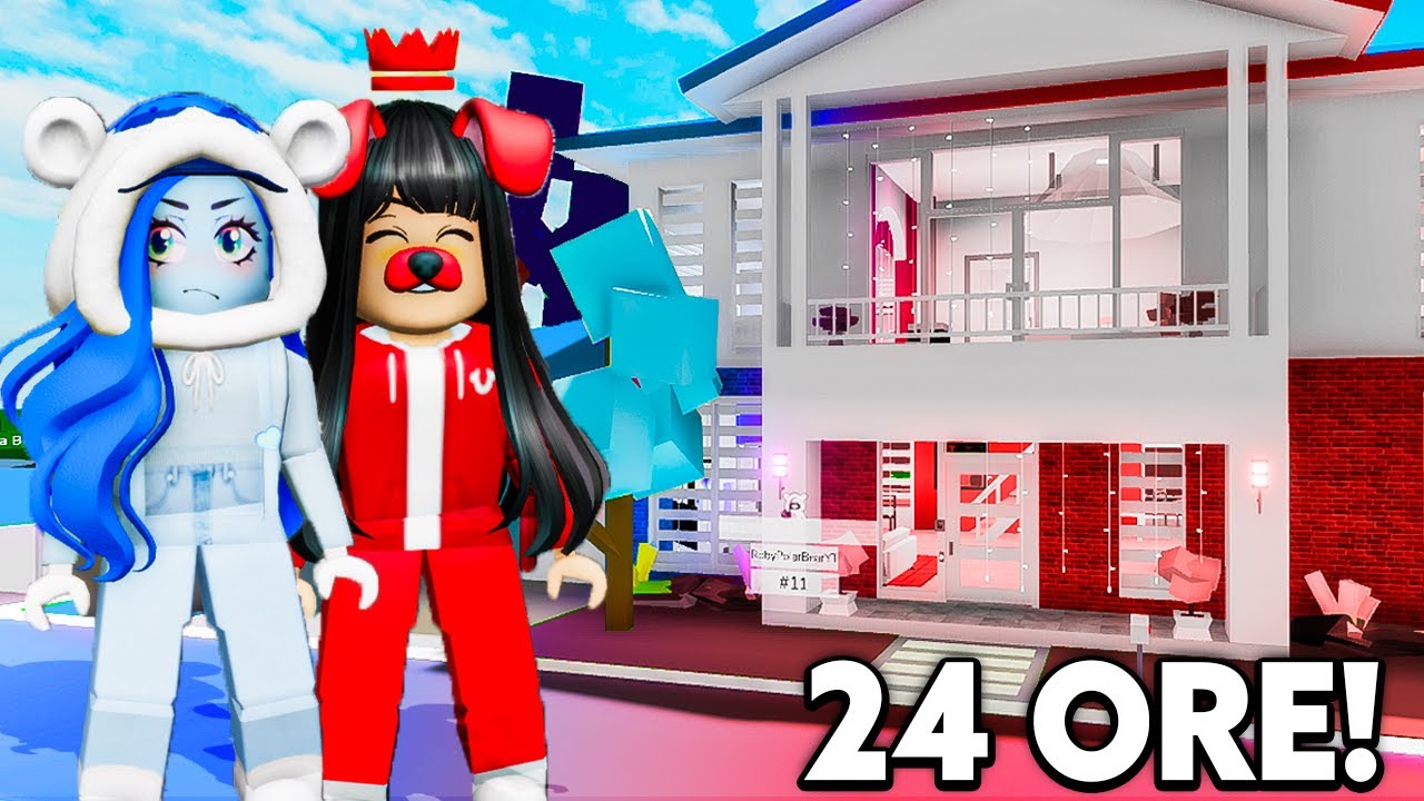 VIVIAMO PER 24 ORE IN UN MONDO DEI NOSTRI COLORI PREFERITI SU BROOKHAVEN ROBLOX!
