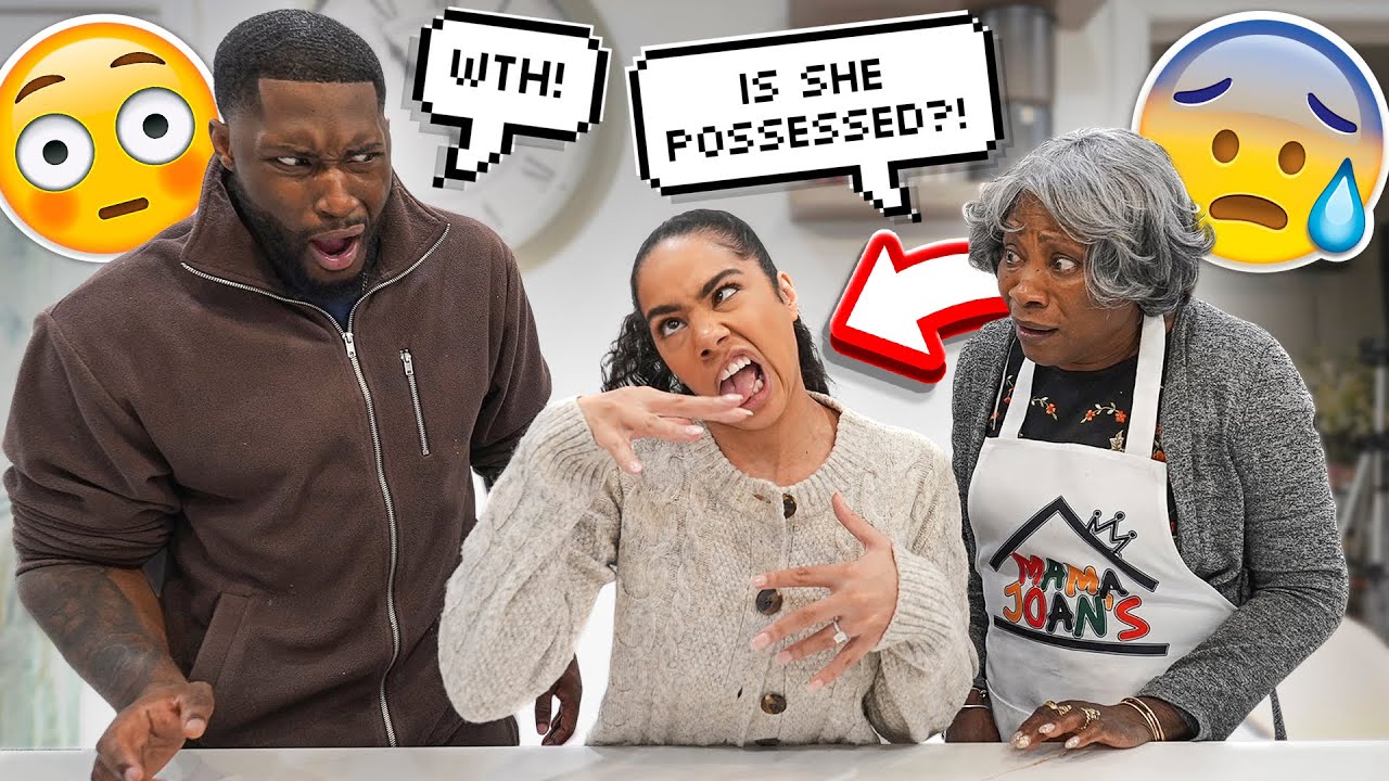 Twitching While Eating In Front Of My Fiancée & Mother In Law PRANK! *SHE FREAKS OUT*