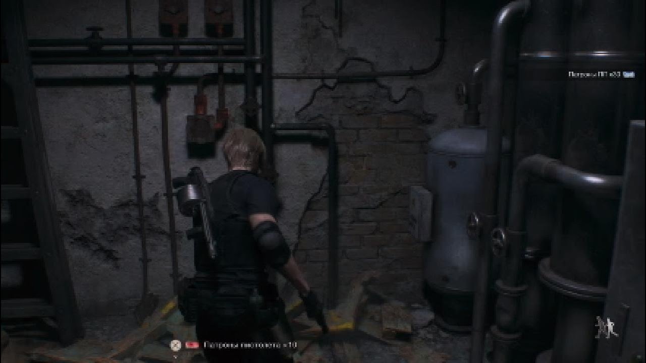 RE4 Remake Прохождение на ХАРДКОРЕ-Глава-14 Грузовой склад-Мусоропереработка(все сининие медальоны5)