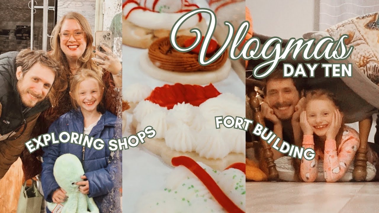 Vlogmas 10: Открытие новых магазинов, праздничные рождественские украшения и строительство крепости.