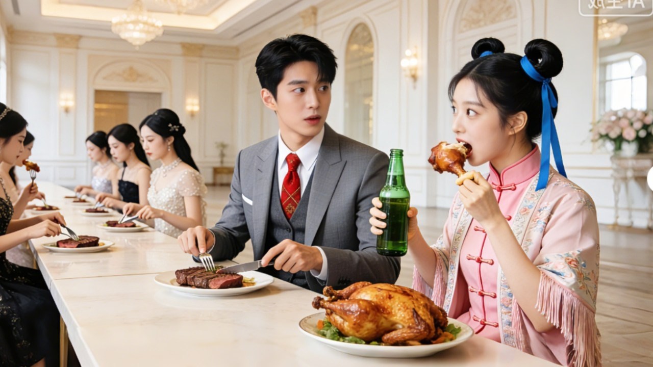 Lahat elegante sa harap ng malamig na CEO, tanging dalagang bukid kumain karne&bigay alak sa CEO!