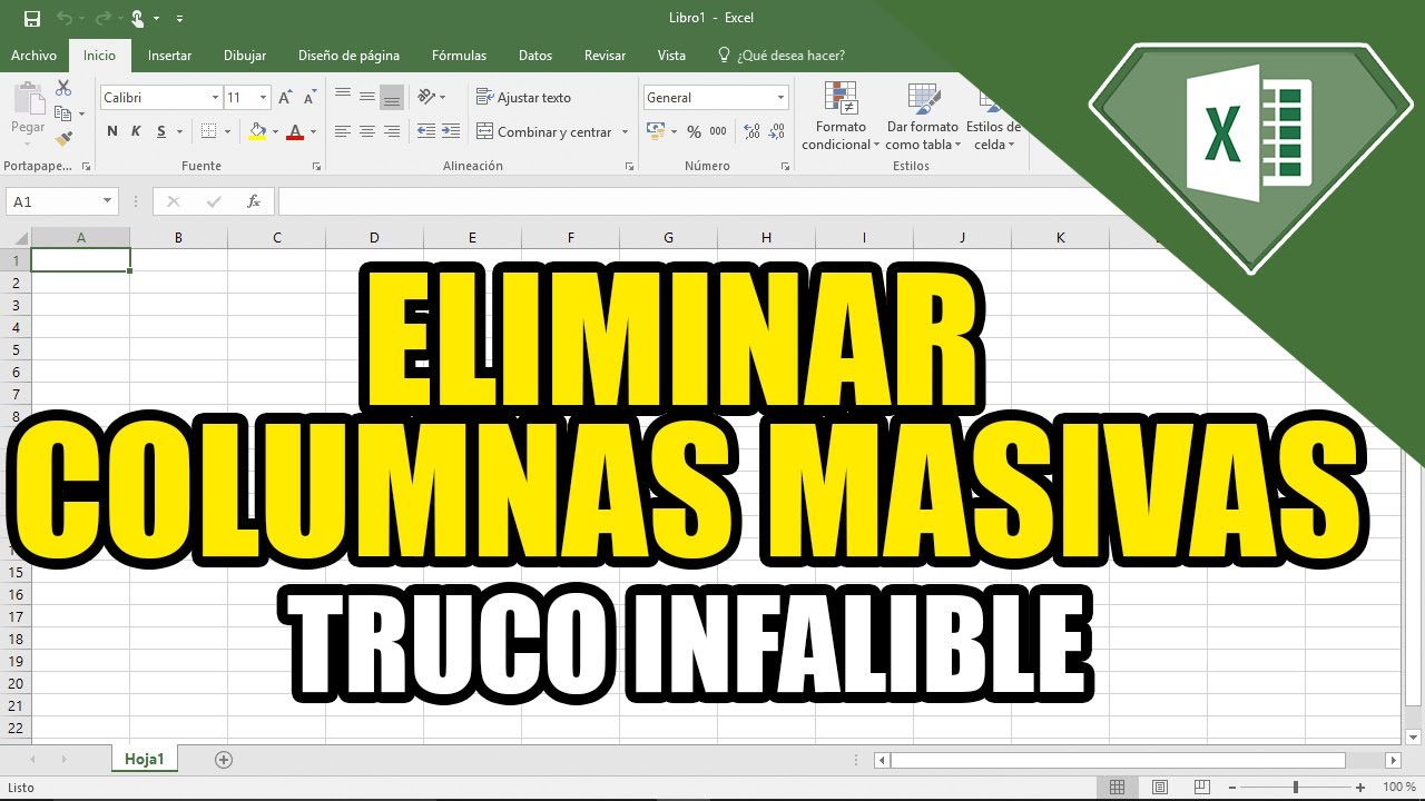 TRUCO PARA ELIMINAR varias filas o columnas al mismo tiempo de forma fácil y rápida en Excel 2023