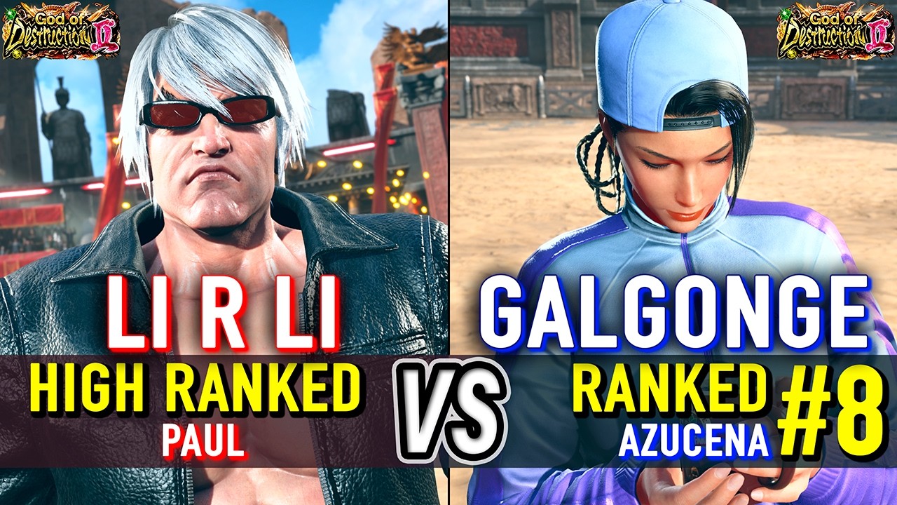 T8 🔥 LI R LI (Paul) vs GALGONGE (#8 Ranked Azucena) 🔥 Tekken 8 High Level Gameplay