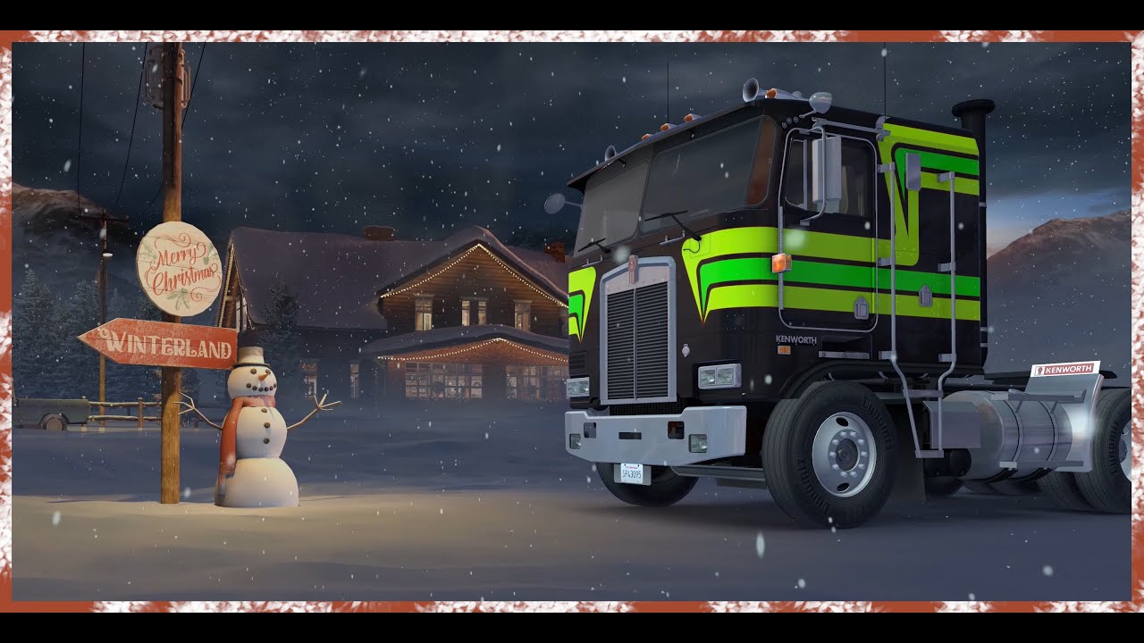 Hauling cargo through the snowy US / ATS chill-relax-drive