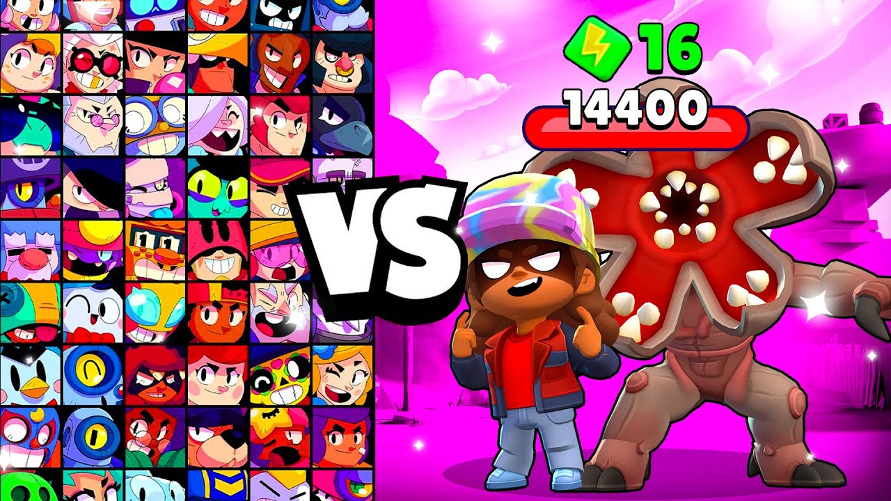 ДАСТИН НИТА против ВСЕХ БРАВЛЕРОВ! С 16 бонусами! | Brawl Stars