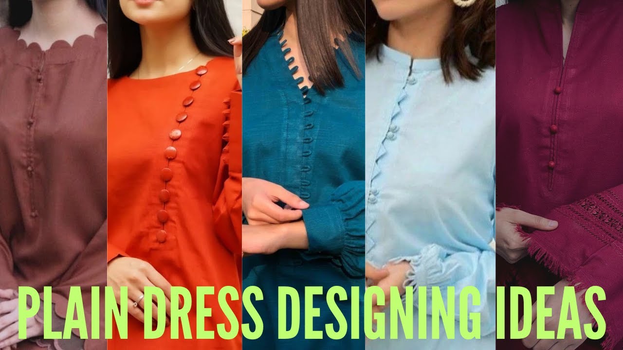 Latest Plain Suit  Design Ideas | Plain Dress Designing | Plain Shirt Designing | Fashion Fever
