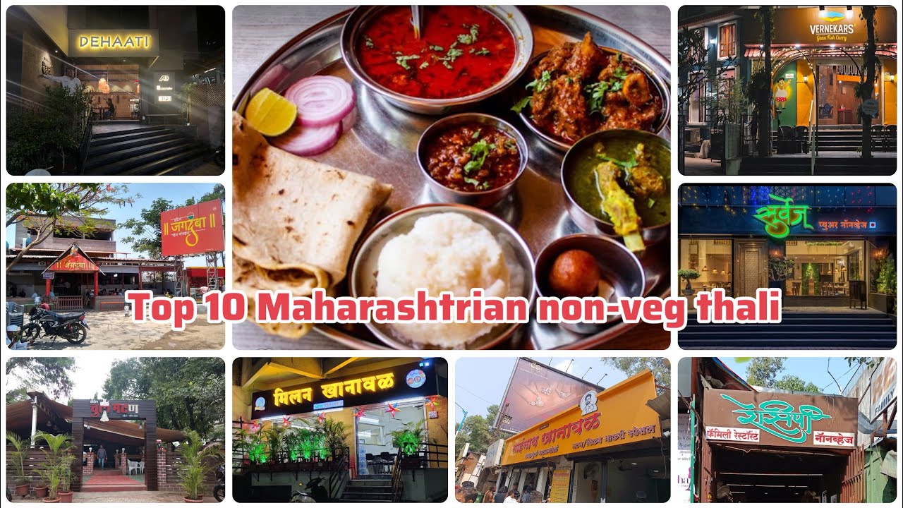 Top 10 Must Visit Authentic Maharashtrian Non-Veg Thalis in Pune #nonvegthali #familydining