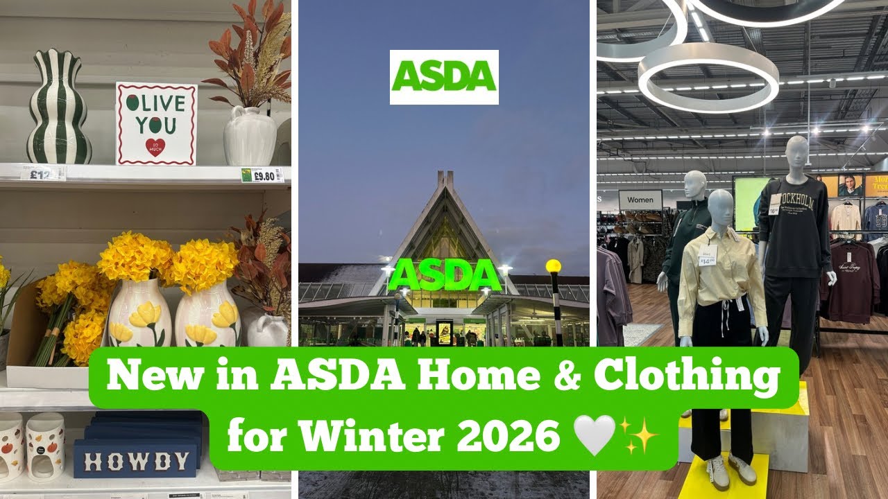 Новинки в ASDA GEORGE: товары для дома и одежда ✨ Зимняя коллекция 2026: декор для дома, мода и н...