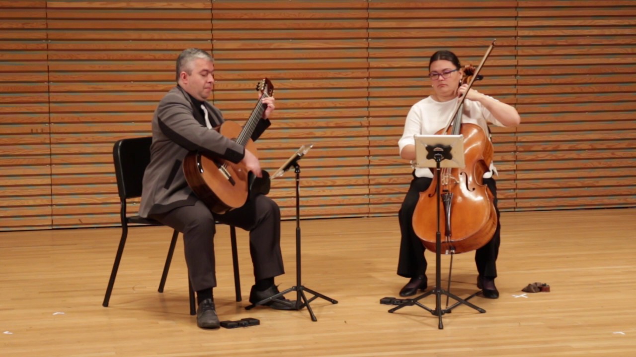 Reflexoes no 6 for cello and guitar. by Jaime M. Zenamon