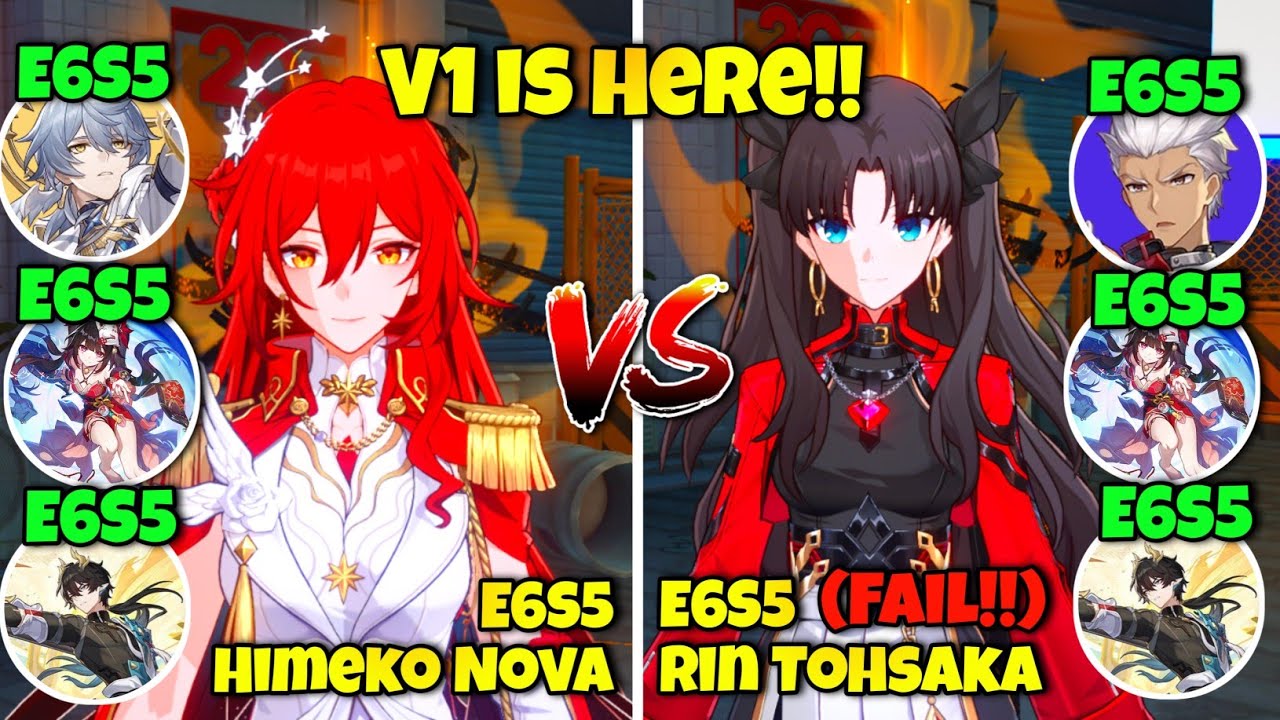 V1 IS HERE!!! E6S5 HIMEKO NOVA VS E6S5 RIN TOHSAKA VS 4.4 ANOMALY ARBITRATION