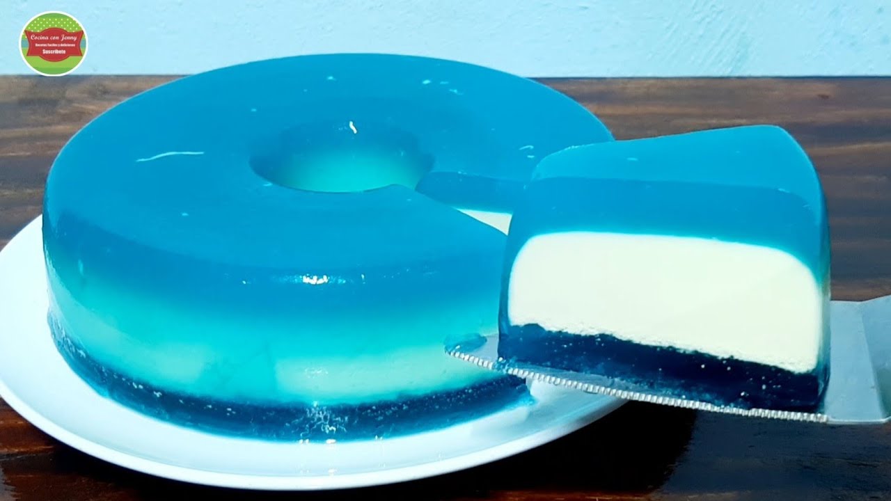 Como hacer gelatina flotatina rellena cremosa - f&aacute;cil y rapido