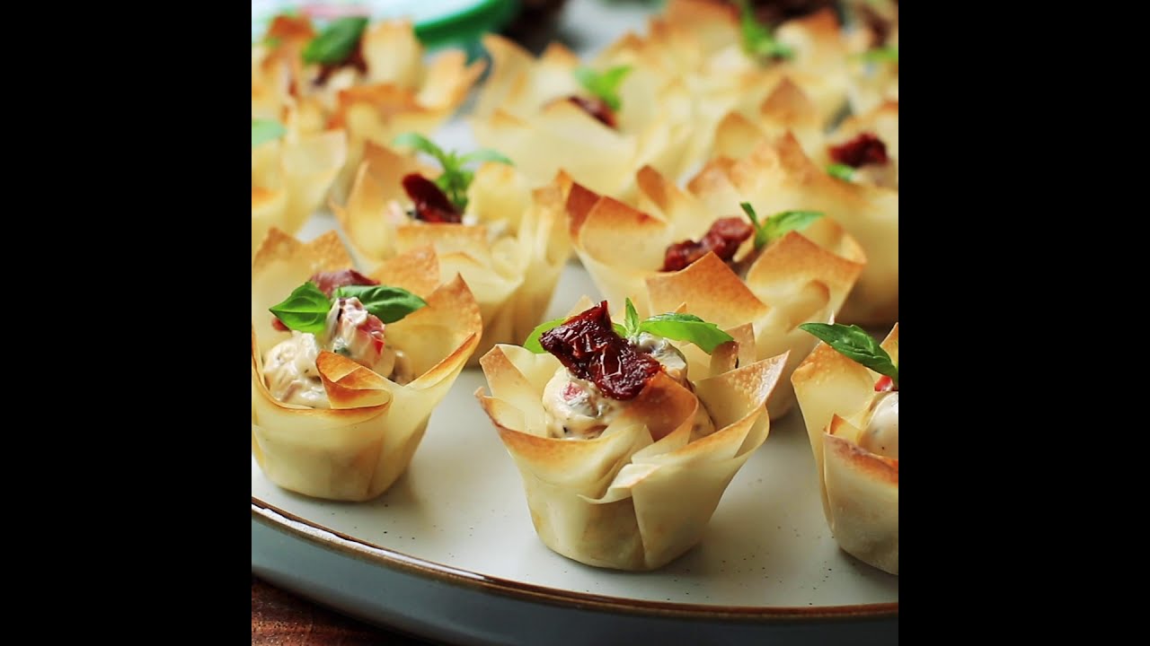 Philadelphia Filo Cup Canapes