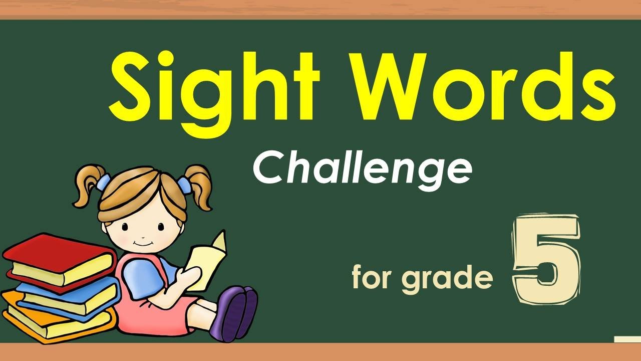 Sight Words for grade 5 with Teacher Calai