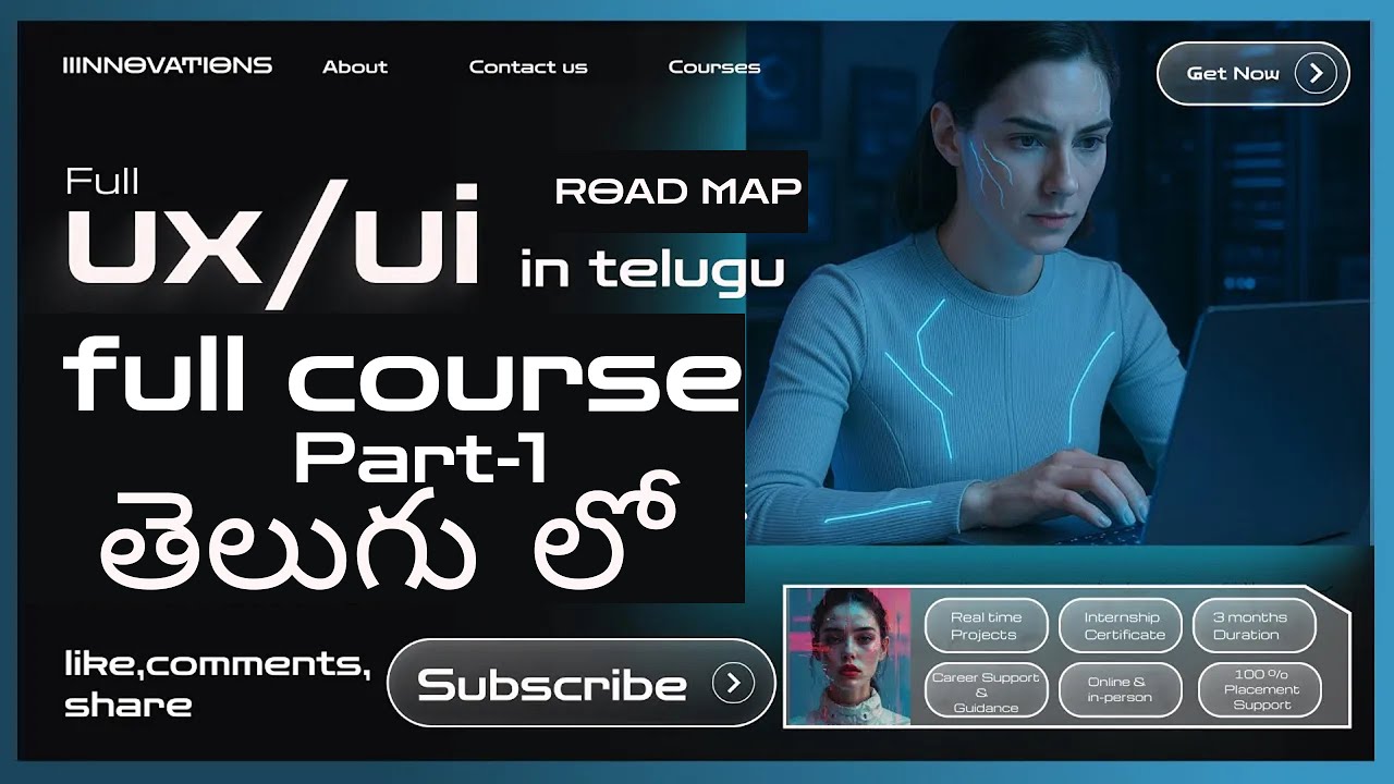 UX/UI Design Secrets నేర్చుకోవడం ఇలా! 💻 Full Course Roadmap 2025 for Beginners in Telugu