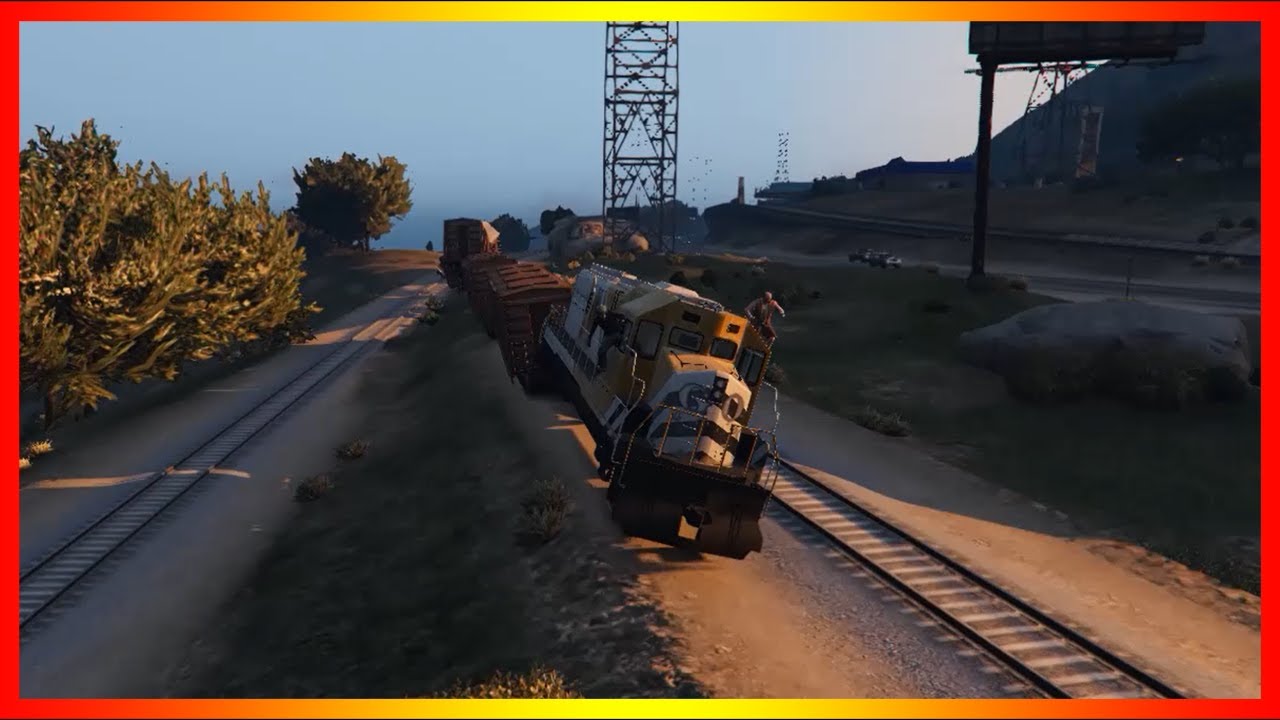 GTA 5 - Train Derailment Crash Compilation 10