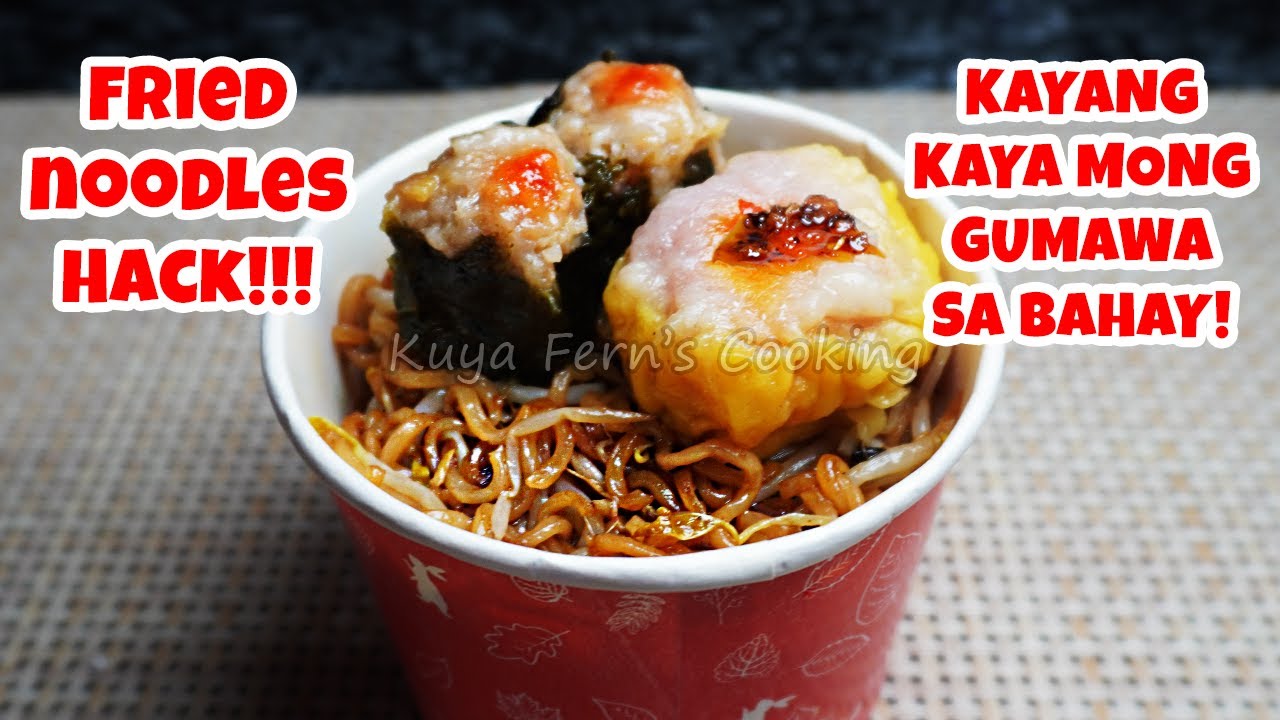 ANG SARAP PALA NITO GRABE!!! KAYANG KAYA MO PALA GUMAWA NITONG DIY HONG KONG FRIED NOODLES HACK!!!