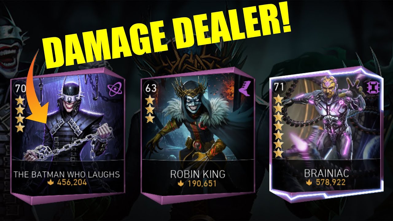 Robin King Digs Damage Dealer Batman Who Laughs Out The Grave Injustice 2 Mobile