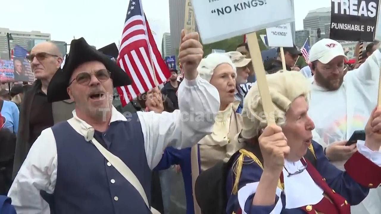 Thousands march in Philadelphia for anti-Trump 'No Kings' demonstration