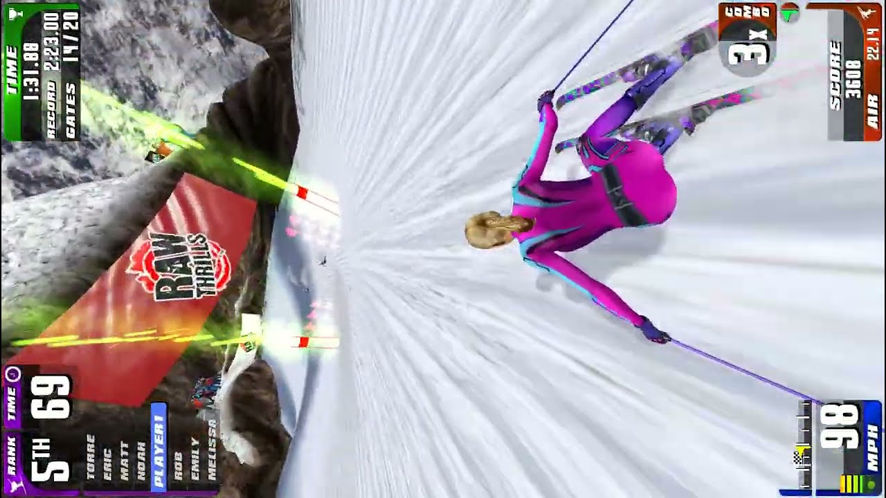 Super Alpine Racer (2014) - Gameplay (JConfig)