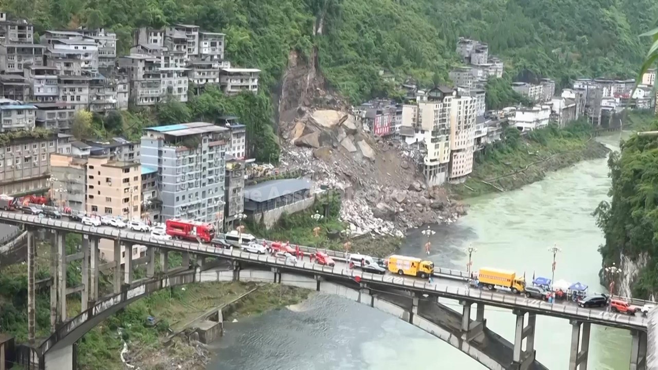Scene in China's Chongqing after deadly landslide