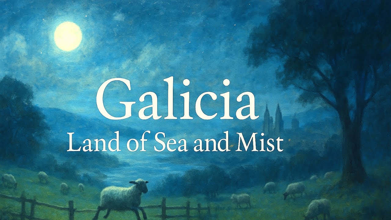 🌿 Galicia: Land of Sea and Mist | A Mystical Sleep Story & Relaxation Journey With Rain | Sea Waves
