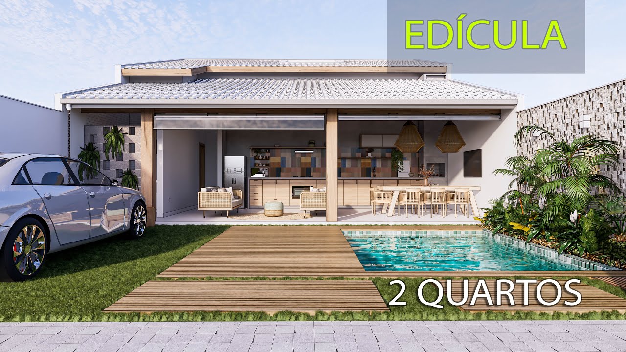 ✅ EDÍCULA  tipo CASINHA / 2 QUARTOS
